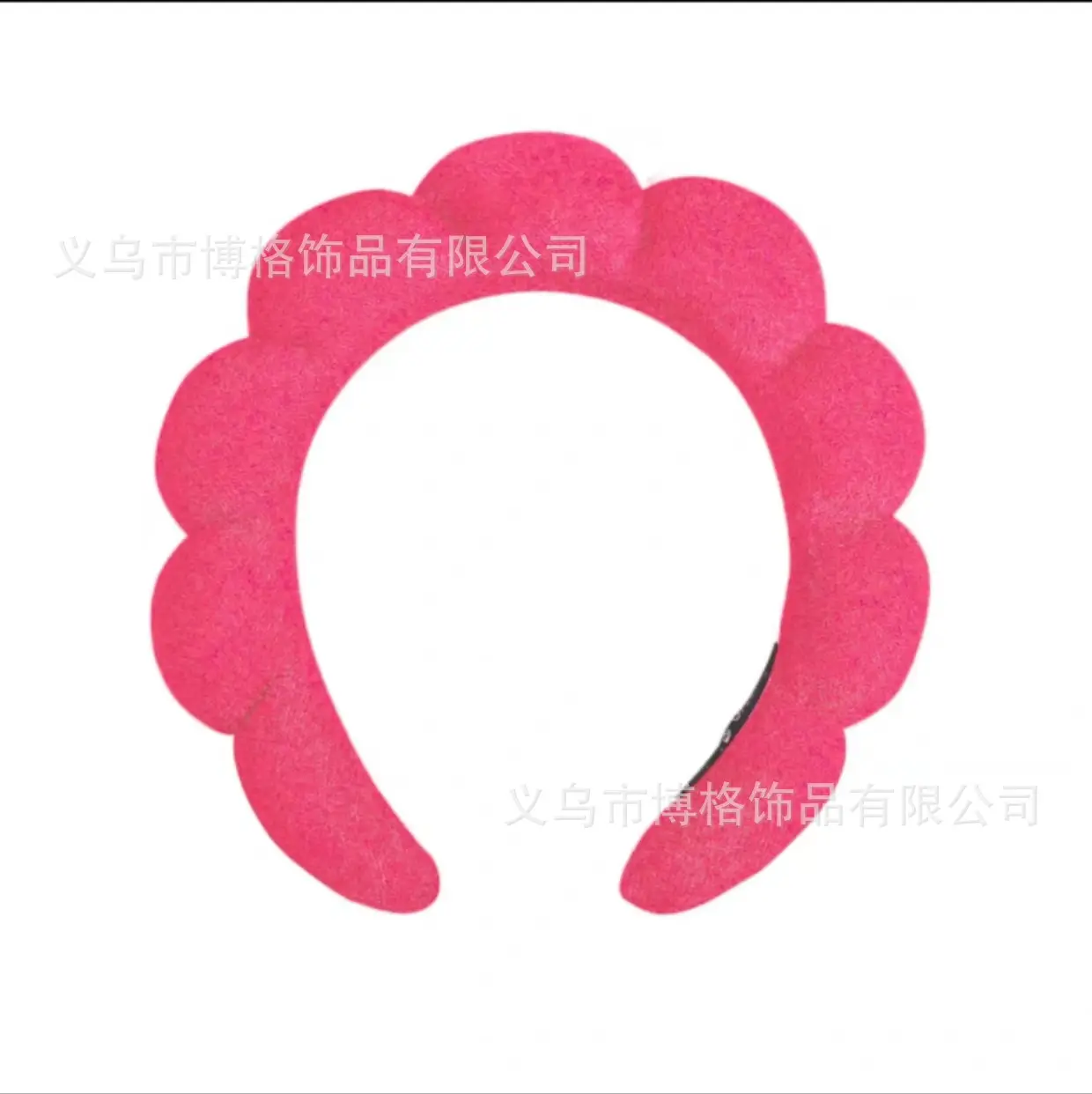 Girls Pink Puffy Sponge Headband for Outing - Image 10
