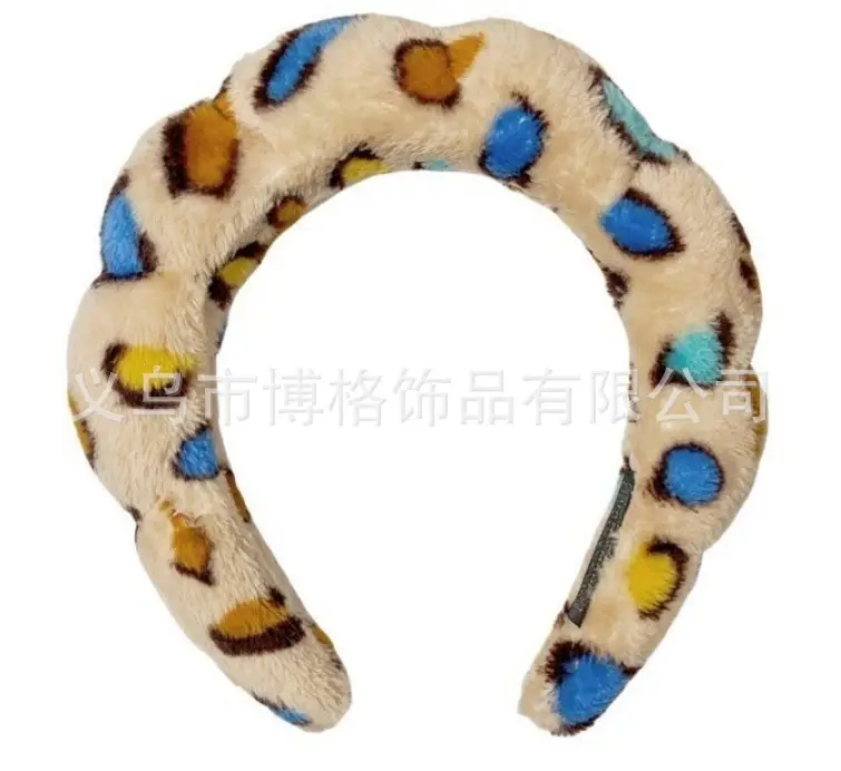 Girls Pink Puffy Sponge Headband for Outing - Image 15