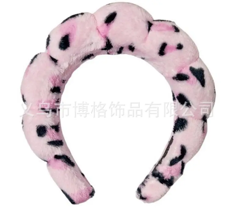 Girls Pink Puffy Sponge Headband for Outing - Image 16