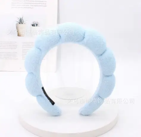 Girls Pink Puffy Sponge Headband for Outing - Image 4