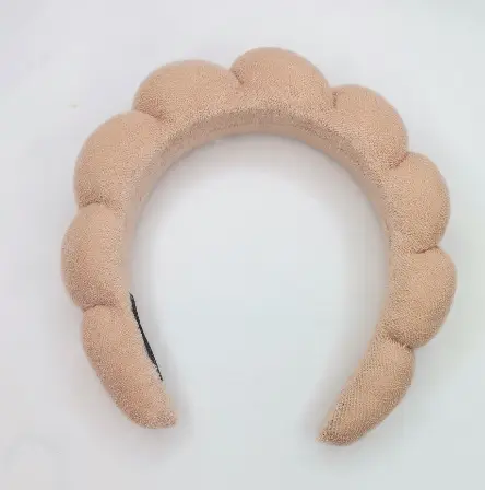 Girls Pink Puffy Sponge Headband for Outing - Image 6
