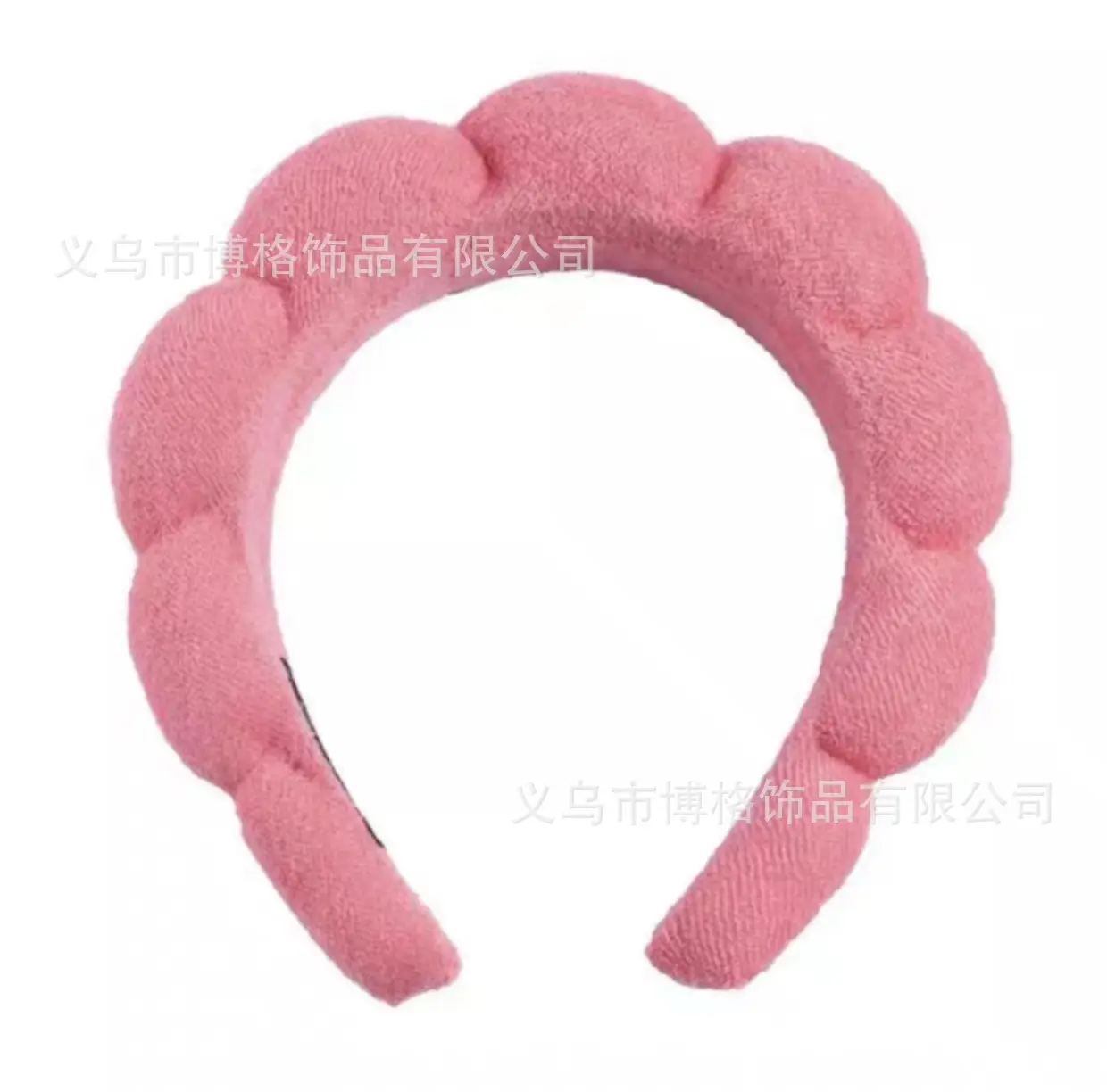 Girls Pink Puffy Sponge Headband for Outing - Image 9