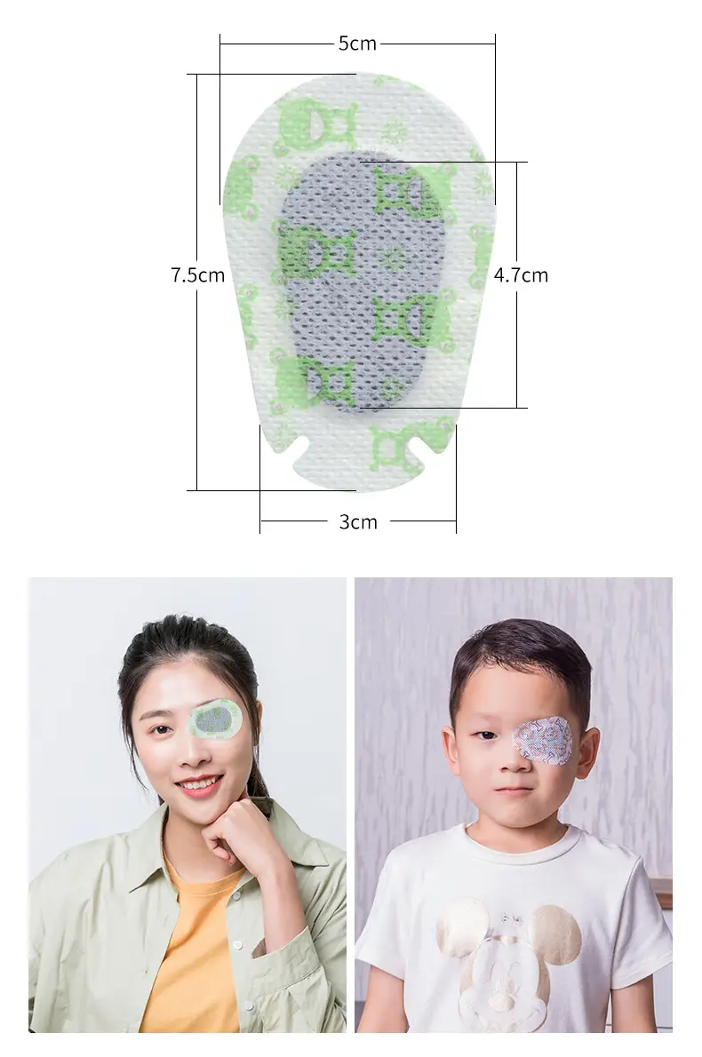 Eye patch amblyopia cover children eye mask correction single eye mask shading eye squint blocking astigmatism after Operation full cover — feature 11