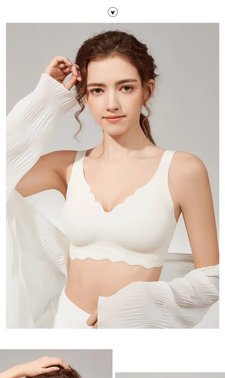Black Fixed Cup One-Piece Bra for Women — feature 16