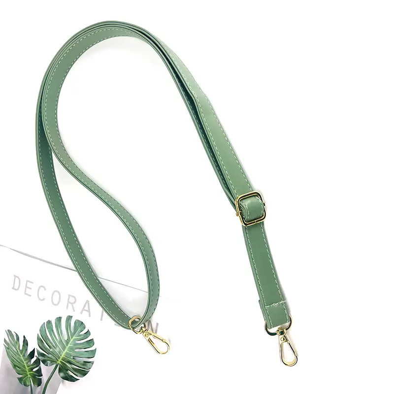 Adjustable Leather Shoulder Strap Bag Accessories in Red Green Pink Black - Image 7