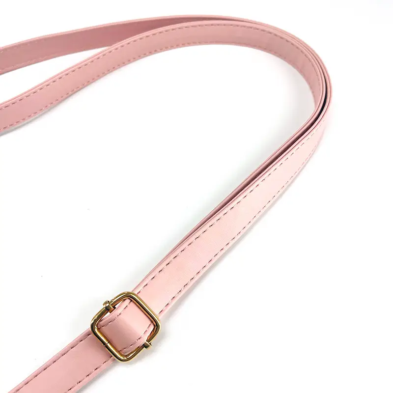 Adjustable Leather Shoulder Strap Bag Accessories in Red Green Pink Black — feature 4