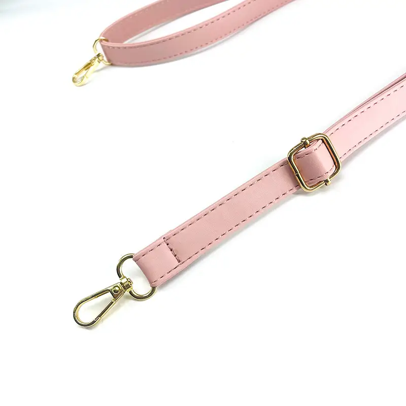 Adjustable Leather Shoulder Strap Bag Accessories in Red Green Pink Black — feature 5