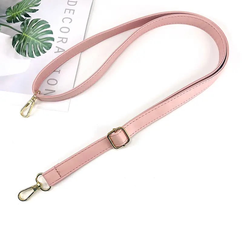 Adjustable Leather Shoulder Strap Bag Accessories in Red Green Pink Black - Image 3