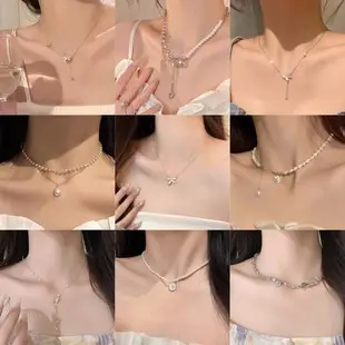 Women's Light Luxury Pearl Clavicle Necklace Niche Design — feature 9