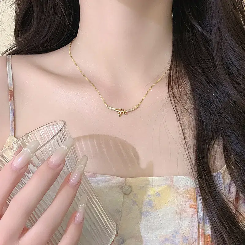 Women's Light Luxury Pearl Clavicle Necklace Niche Design - Image 135