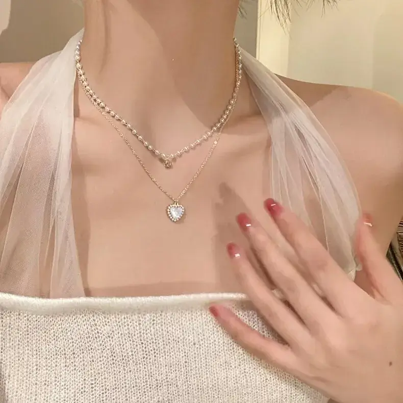 Women's Light Luxury Pearl Clavicle Necklace Niche Design - Image 14