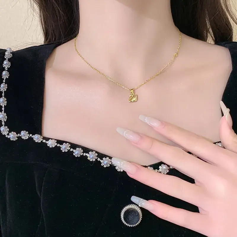Women's Light Luxury Pearl Clavicle Necklace Niche Design - Image 201