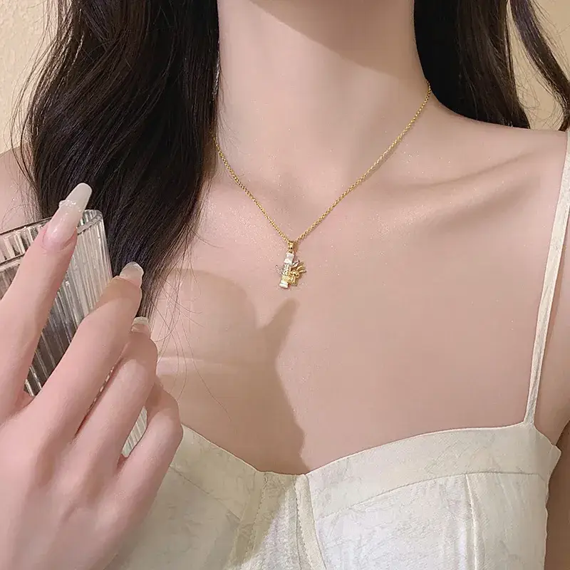 Women's Light Luxury Pearl Clavicle Necklace Niche Design - Image 208