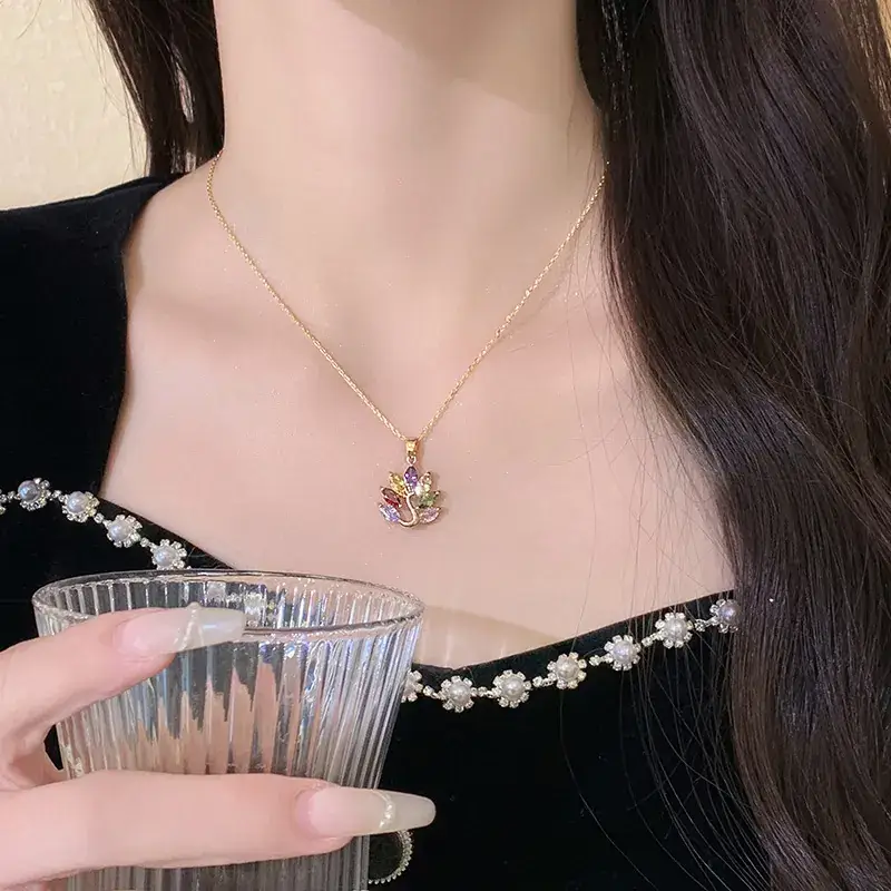 Women's Light Luxury Pearl Clavicle Necklace Niche Design - Image 213