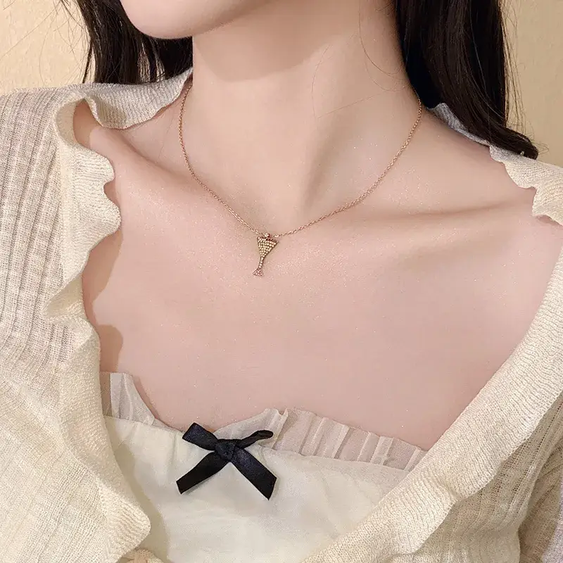 Women's Light Luxury Pearl Clavicle Necklace Niche Design - Image 233