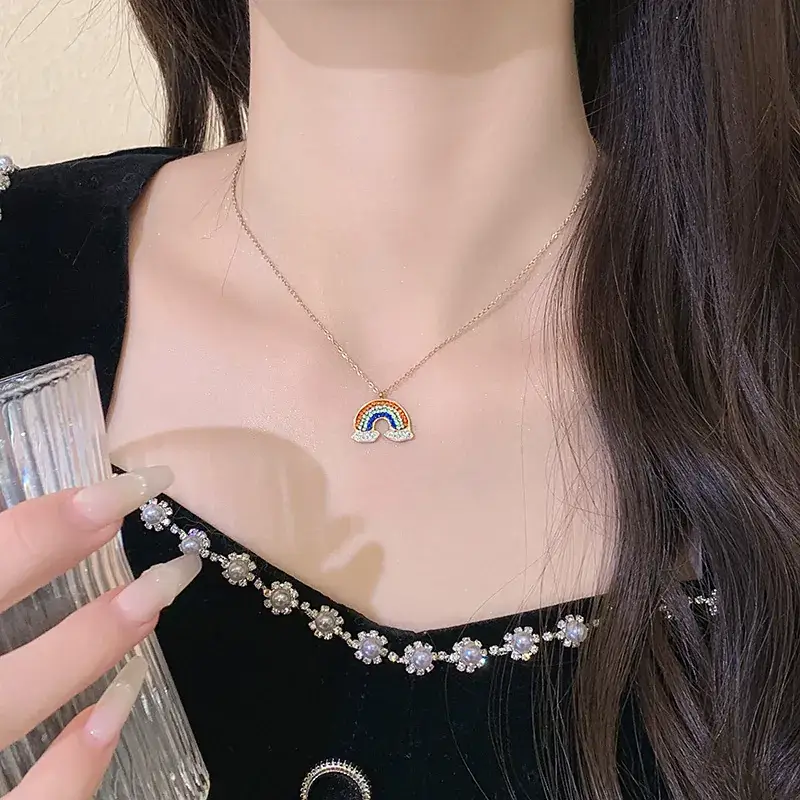 Women's Light Luxury Pearl Clavicle Necklace Niche Design - Image 236