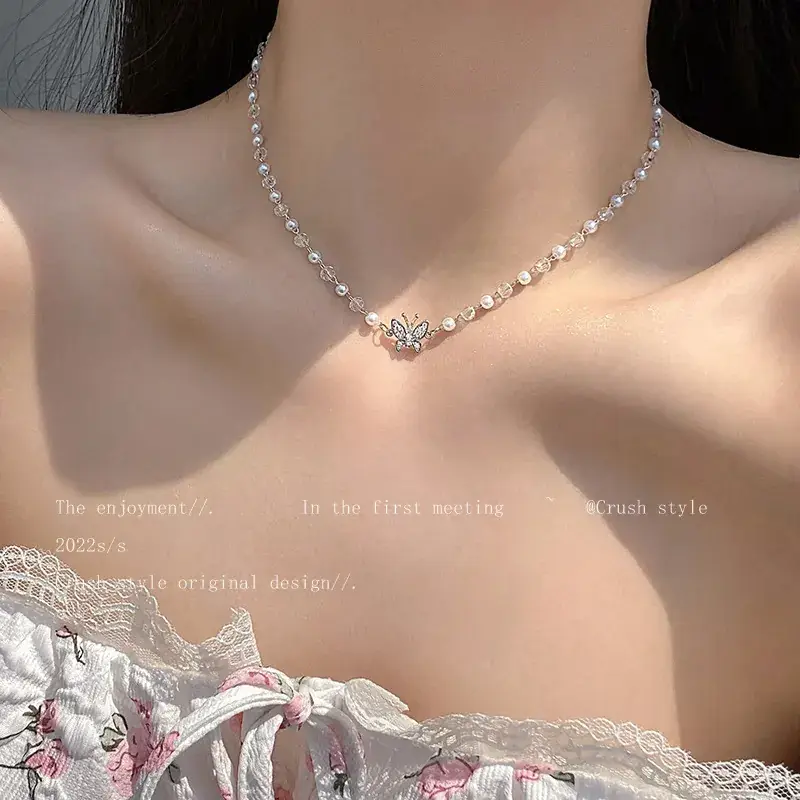 Women's Light Luxury Pearl Clavicle Necklace Niche Design - Image 34
