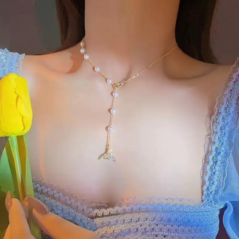 Women's Light Luxury Pearl Clavicle Necklace Niche Design - Image 66