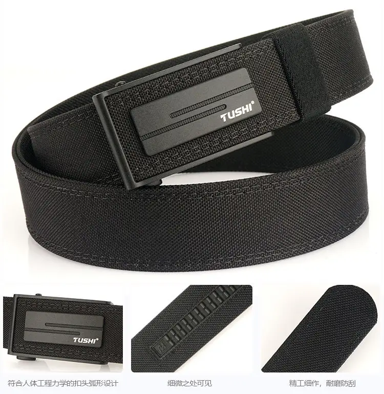 Men's 3.8" Cross-Body Belt with Automatic Buckle & Nylon Strap — feature 13