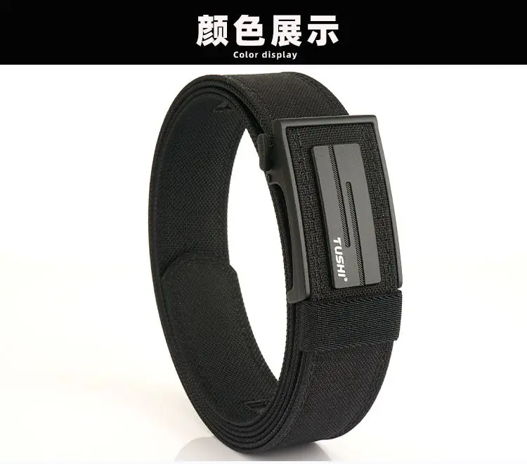 Men's 3.8" Cross-Body Belt with Automatic Buckle & Nylon Strap — feature 16