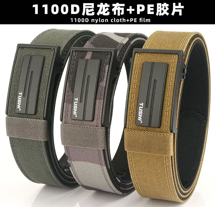 Men's 3.8" Cross-Body Belt with Automatic Buckle & Nylon Strap — feature 2