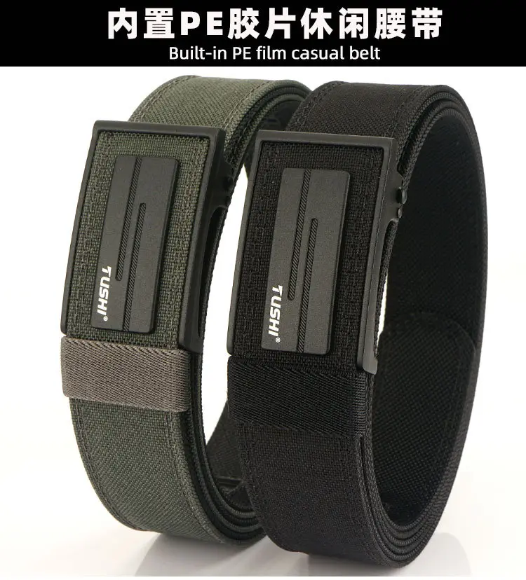 Men's 3.8" Cross-Body Belt with Automatic Buckle & Nylon Strap — feature 6