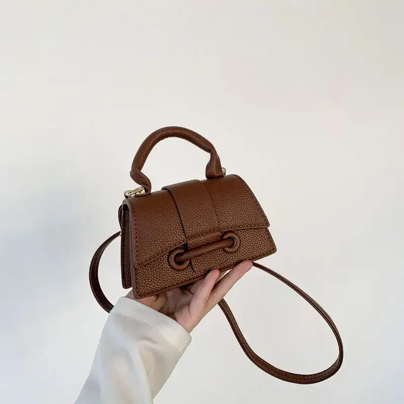 Brown Leather Shoulder Messenger Bag for Women 2023 - Image 4
