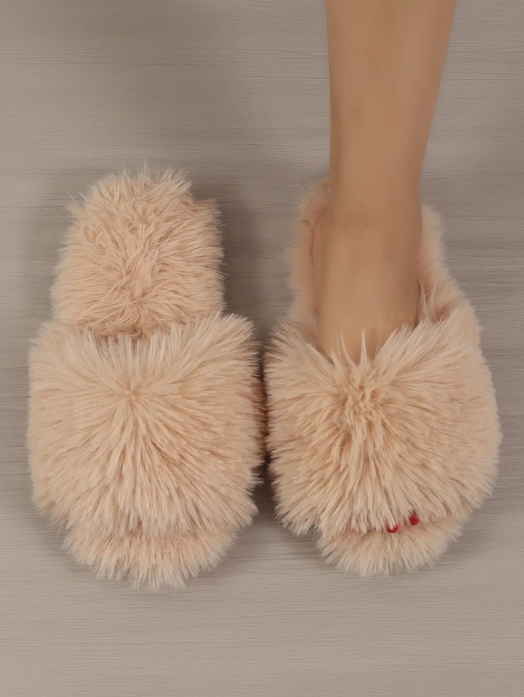 Cotton Slippers, Winter Long-Haired Slippers, Women's Indoor Furry Slippers, 2025 Spring and Autumn New Style, Plush Winter Slippers — feature 17