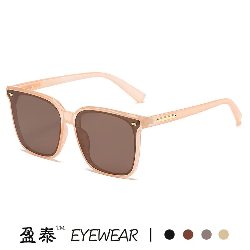 White Black Square Sunglasses for Men Women - Image 9