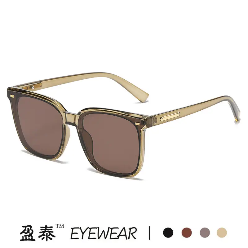 White Black Square Sunglasses for Men Women - Image 10