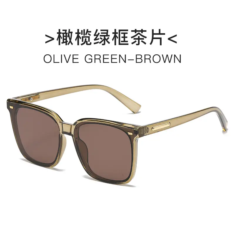White Black Square Sunglasses for Men Women - Image 6
