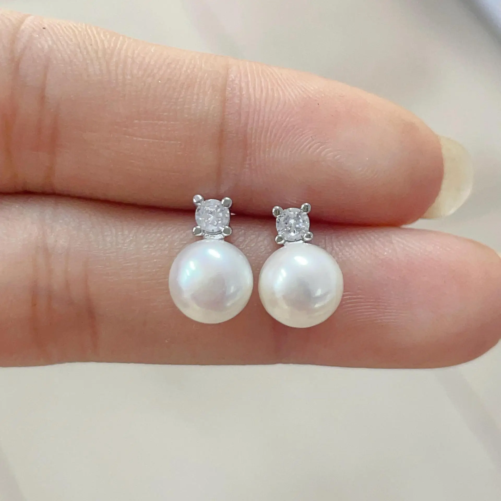 S925 Pearl Earrings Princess Diana Star Source — feature 14