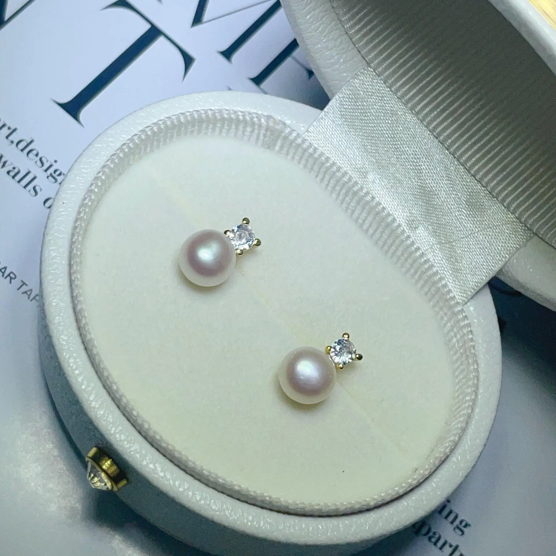 S925 Pearl Earrings Princess Diana Star Source — feature 18