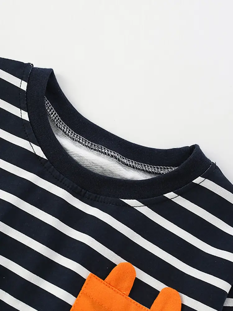 Malwee Boys Striped T-Shirt Autumn Casual Long Sleeve - Image 3