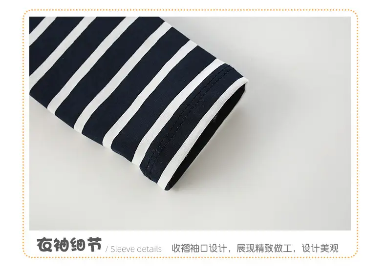 Malwee Boys Striped T-Shirt Autumn Casual Long Sleeve — feature 9