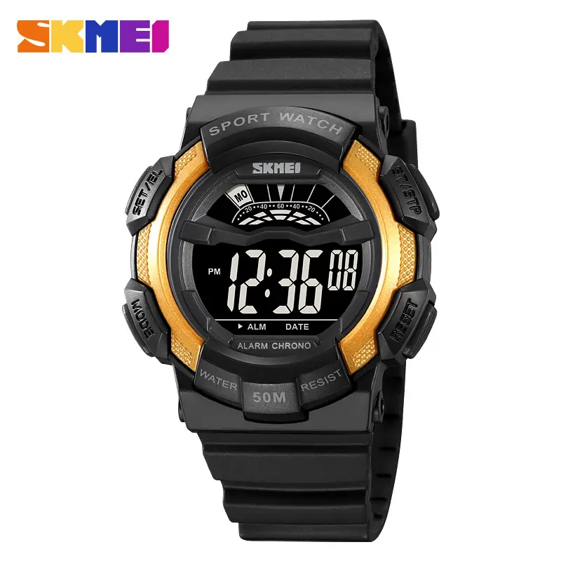 Sports Digital Watch Black Blue Waterproof 10:58 Display - Image 13
