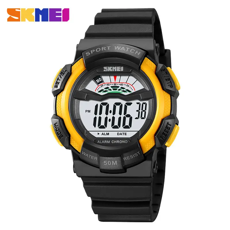 Sports Digital Watch Black Blue Waterproof 10:58 Display - Image 4