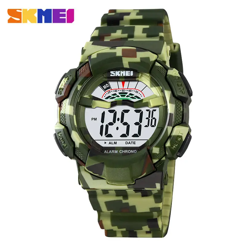 Sports Digital Watch Black Blue Waterproof 10:58 Display - Image 8