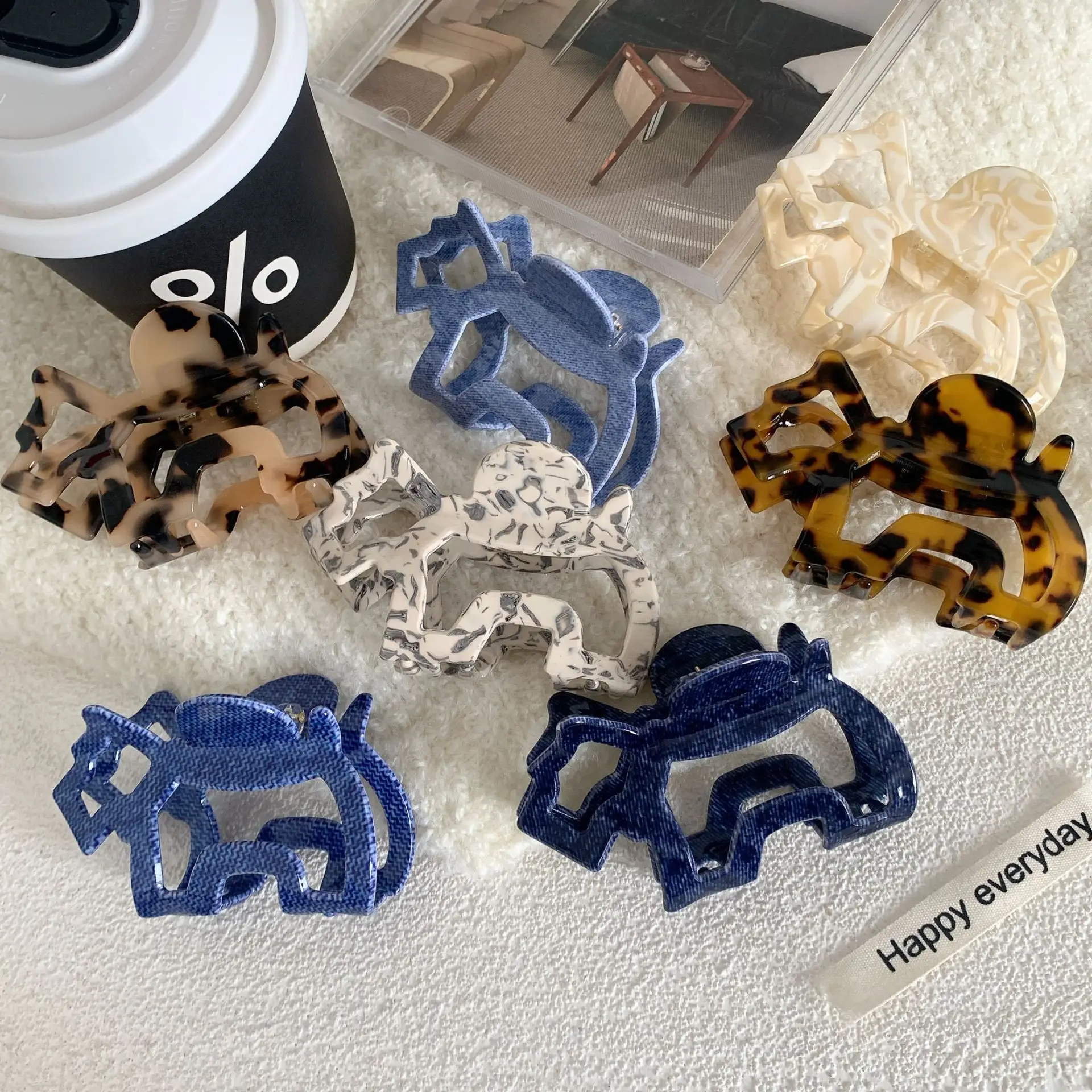 Blue Glitter Dog Hair Clip for Girls - Image 11
