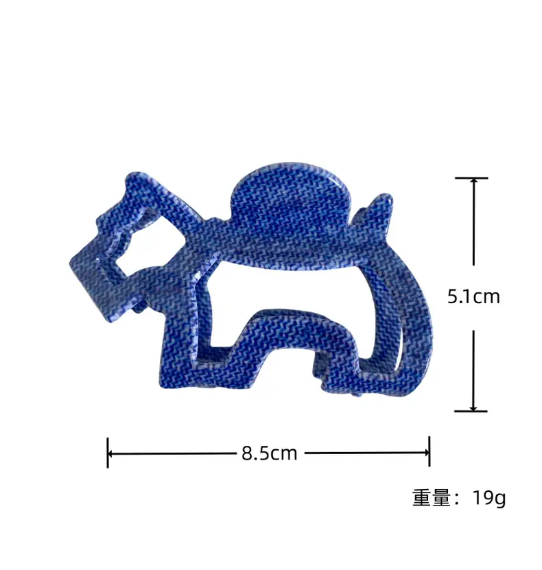 Blue Glitter Dog Hair Clip for Girls — feature 5