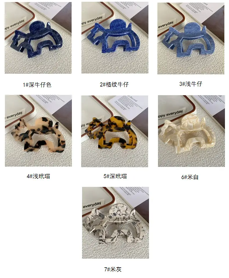 Blue Glitter Dog Hair Clip for Girls — feature 7