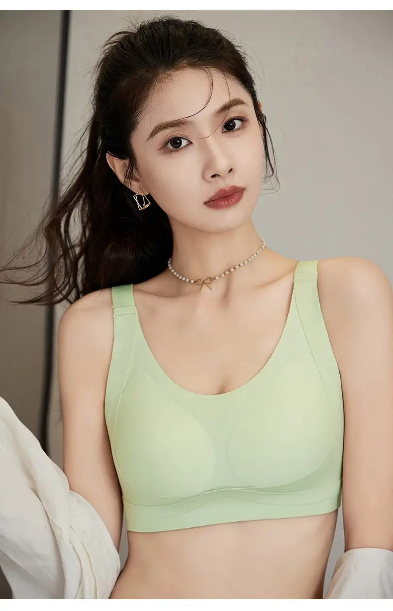 Anti-Sagging Pull-Up Bra for Women, Soft Cotton, White, Plus Size — feature 24