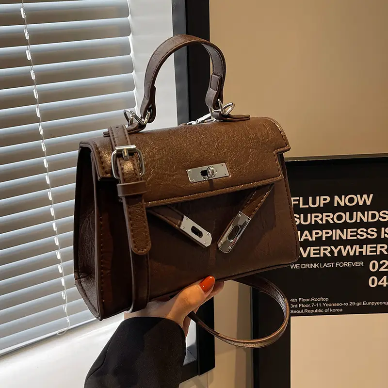 Women Shoulder Messenger Bag Brown Leather 2023 - Image 8
