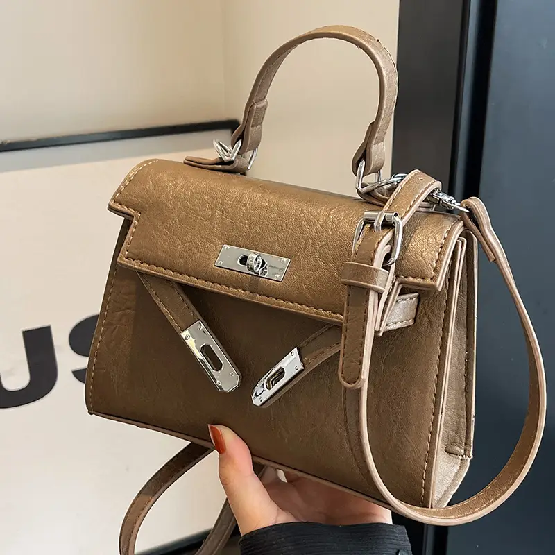 Women Shoulder Messenger Bag Brown Leather 2023 - Image 4