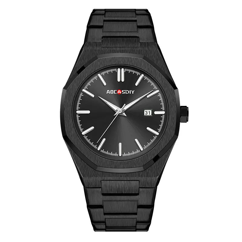 AOCASDIY Gold Green Dial Men's Quartz Watch - Image 3