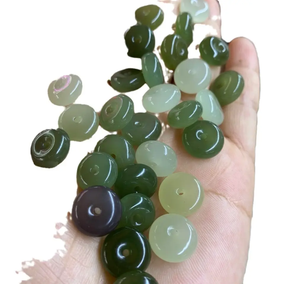 Green Jade Buckles 12mm Raw Ore Run Clean DIY Matching Jewelry - Image 6