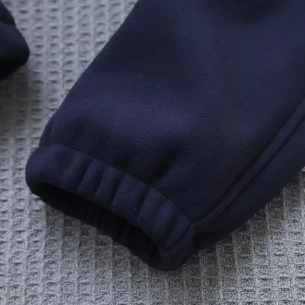 Kids Windproof Velvet Pants Grey Medium Large - Image 8