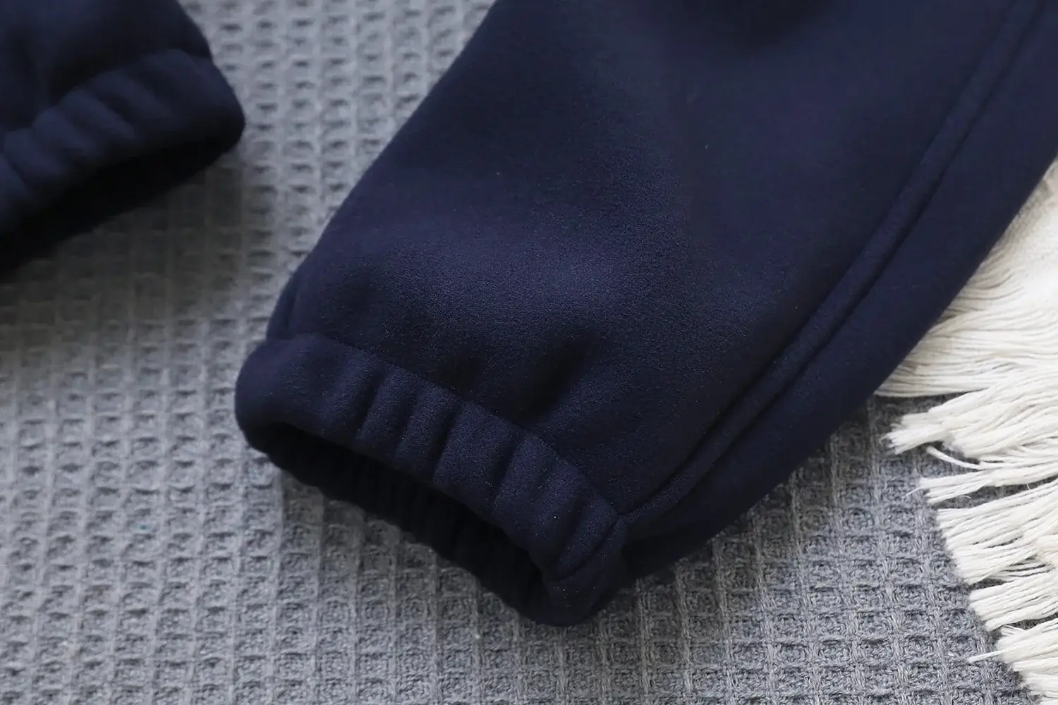 Kids Windproof Velvet Pants Grey Medium Large — feature 12