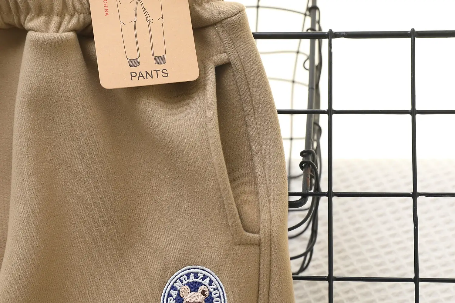 Kids Windproof Velvet Pants Grey Medium Large — feature 14
