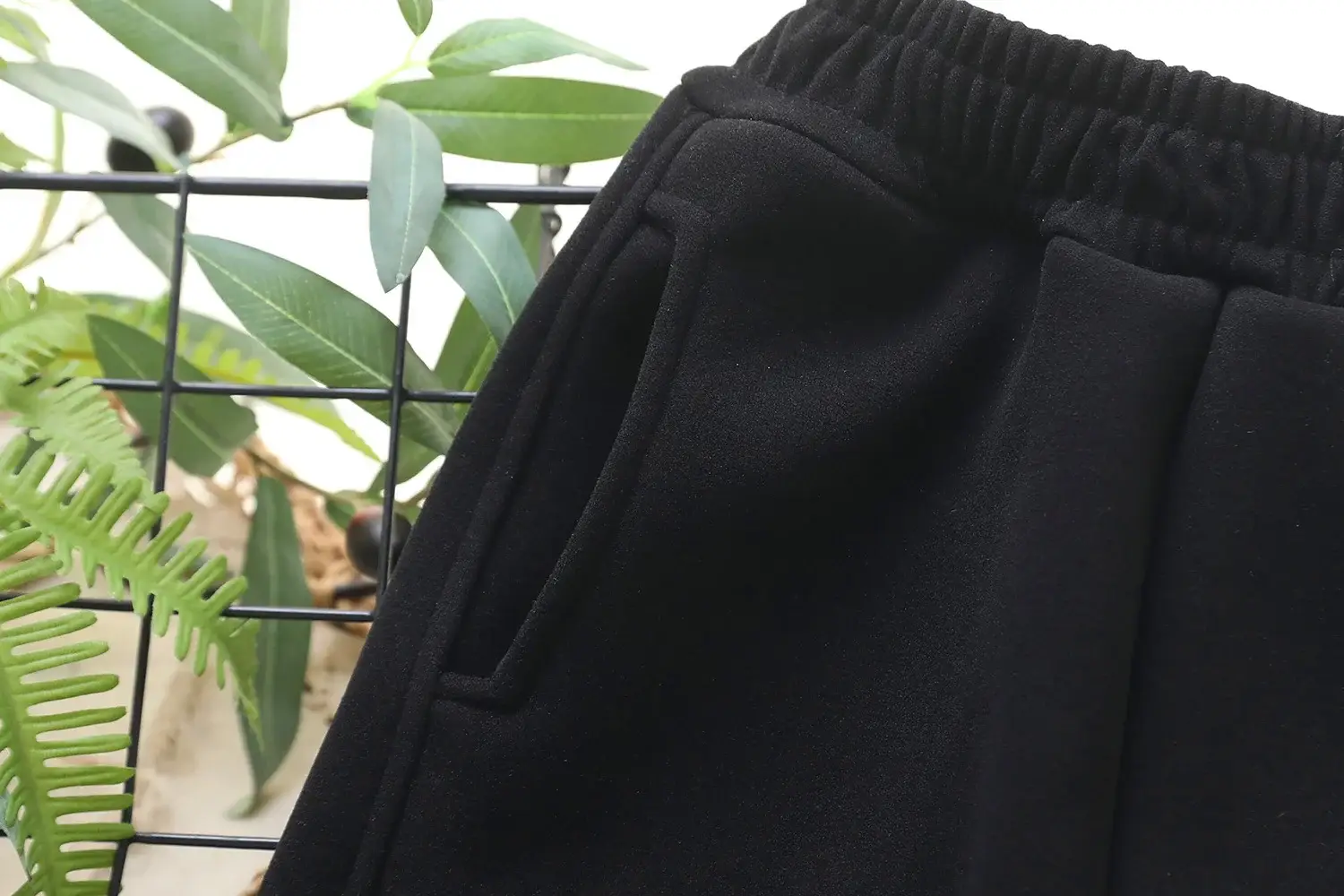 Kids Windproof Velvet Pants Grey Medium Large — feature 3